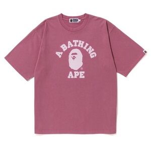 A Bathing Ape Pigment Dyed College Relaxed Fit Tee